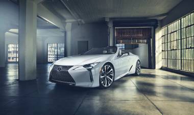 Lexus LC Cabriolet Konzept-Fahrzeug feiert Weltpremiere
