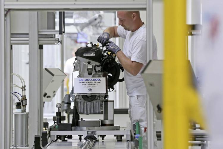 Produktionsjubiläum bei Volkswagen in Chemnitz