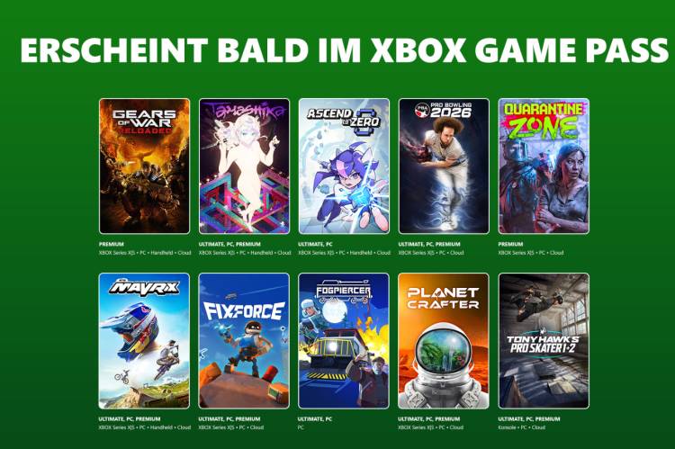 Xbox Game Pass Highlights im Juli 2026